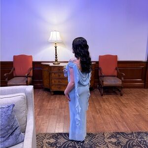 Amazon Light Blue Maxi Dress